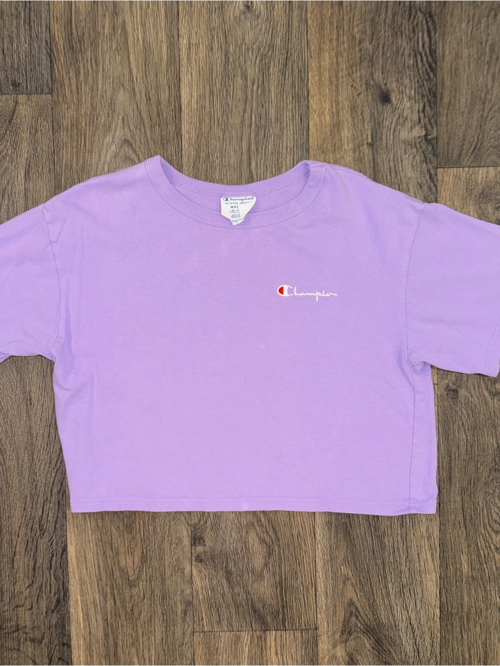 Champion Lavender Boxy Crop T-Shirt